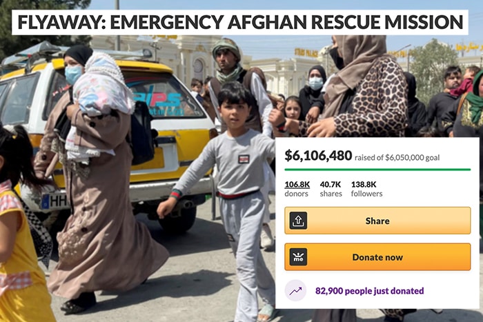 Meme Account Evacuating Afghans from Kabul