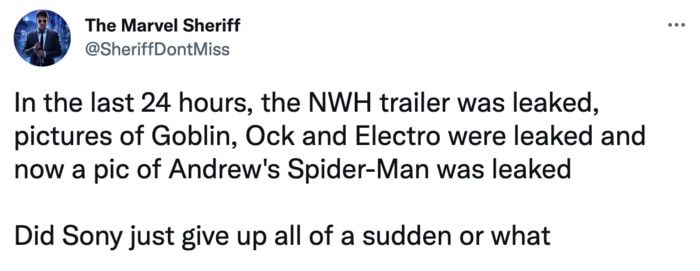 Spider-Man No Way Home Trailer Leak Memes - Sony