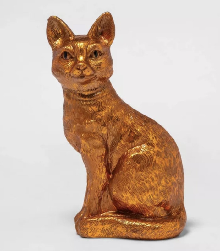 Target Halloween Hyde and Eek 2021 - Copper Cat Sculpture