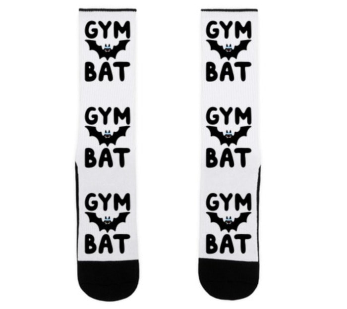 Bat Puns - Gym Bat Socks