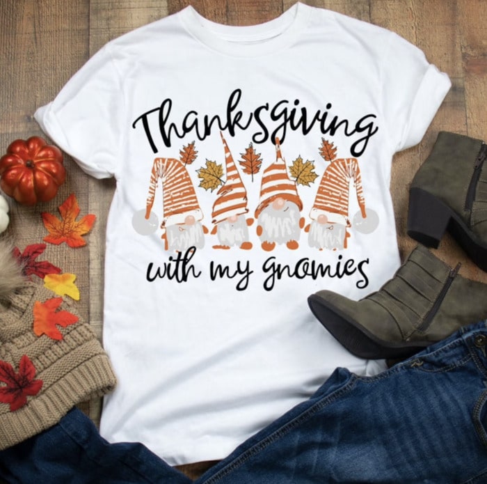 Fall Puns - Thanksgiving gnomies tee