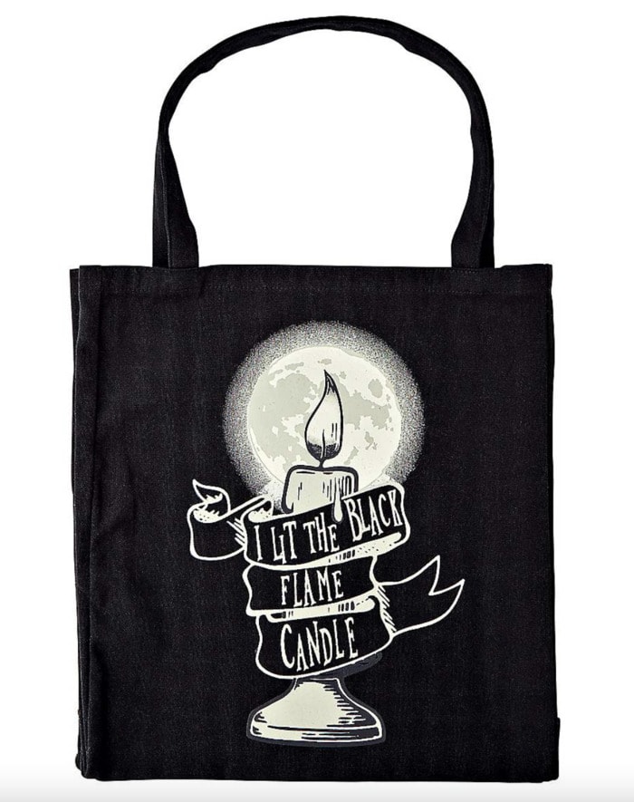 Hocus Pocus Gifts - Lit the Black Candle tote bag