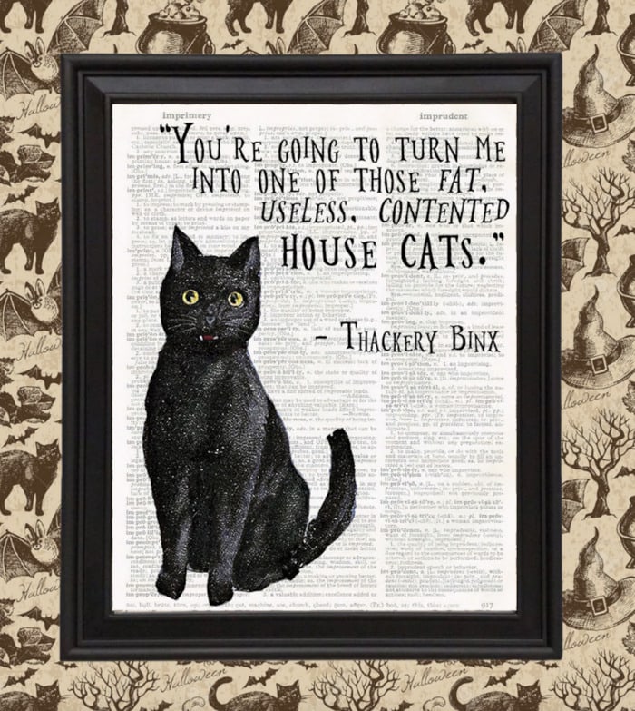 Hocus Pocus Gifts - House Cat Thackery Binx sign
