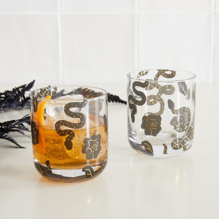 West Elm Halloween Collection - Spooky Double Old Fashioned Glasses
