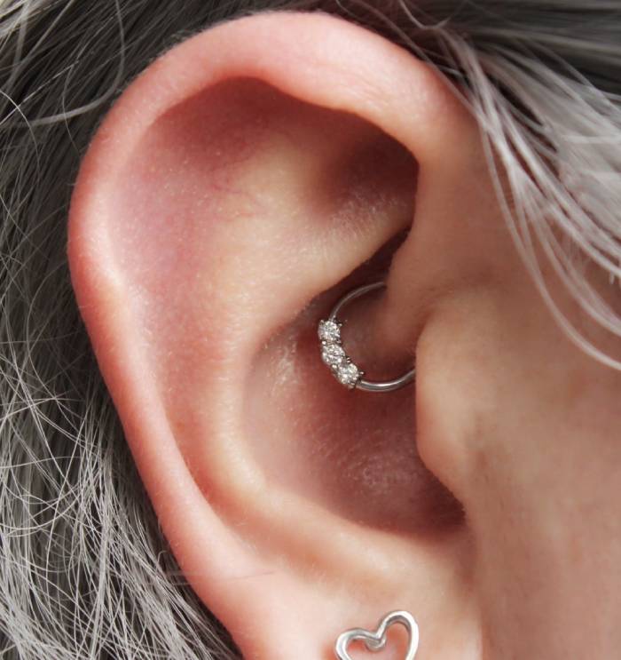 Daith Piercing - hoop jewelry