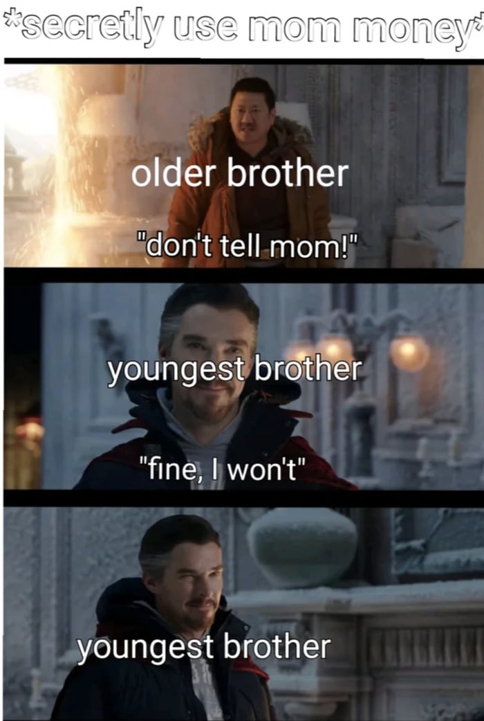 Fine I Won't Meme - older brother younger brother