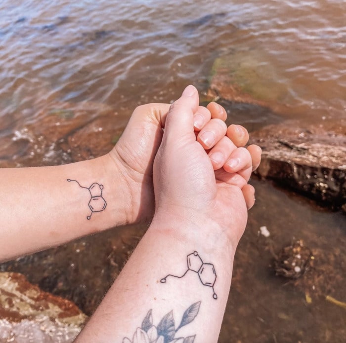 Couple Tattoos - science