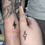 Couple Tattoos - lightning bolts