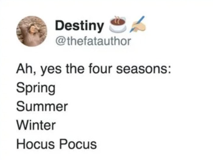 Hocus Pocus Memes - four seasons