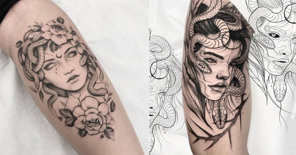 Medusa Tattoo Ideas  Arm and Leg  Small Medusa  Sleeve Medusa Tattoo   YouTube