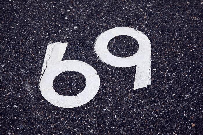 69 Position - road sign