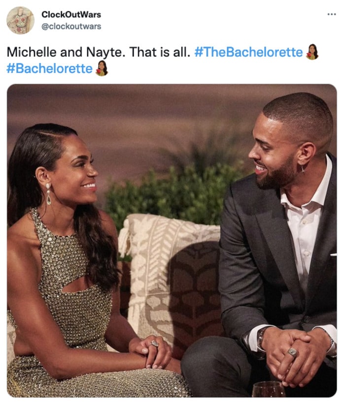 Bachelorette Michelle Tweets & Reactions