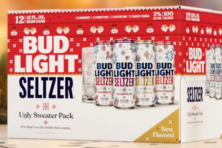 Budweiser Launches Egg Nog Seltzer… And, No, Not Out of a Cannon