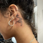 Behind the Ear Tattoos - scorpion