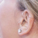 Forward Helix Piercing - hoop earrings
