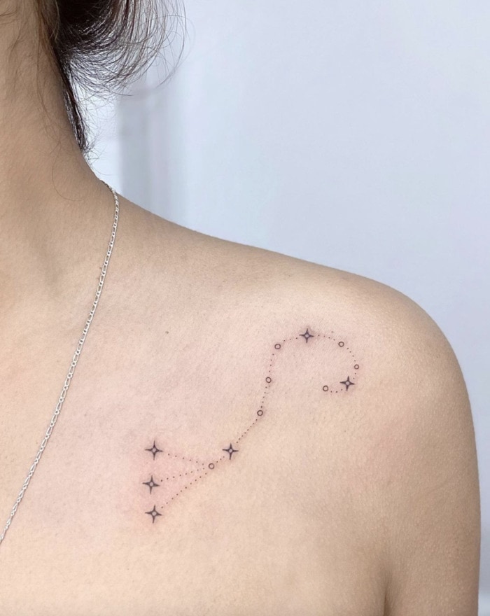 Scorpio Tattoos - constellation