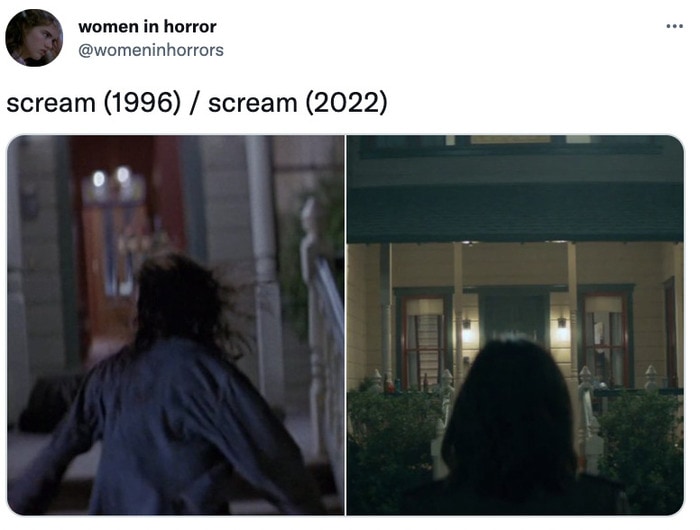 Scream Trailer Easter Eggs - house parallels