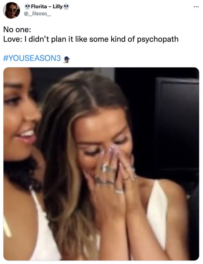 you season 3 tweets - love psychopath