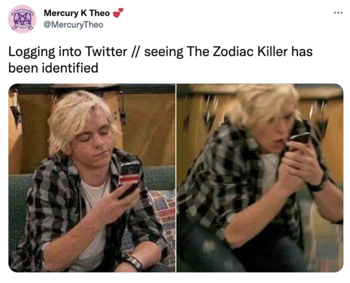 Zodiac Killer Tweets - Twitter reaction