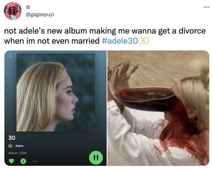 Adele 30 Memes and Tweets Reactions - getting a divorce