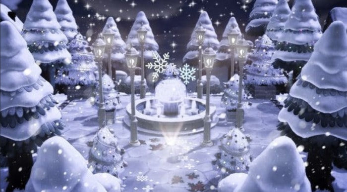 Animal Crossing Christmas Ideas - Ice Fountain