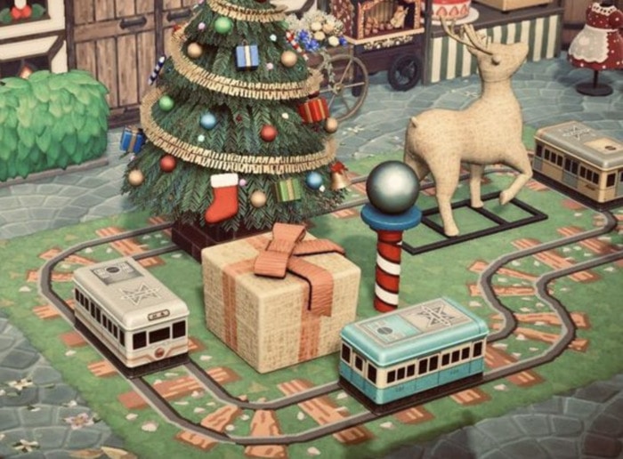 Animal Crossing Christmas Ideas - Train tracks
