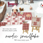 Animal Crossing Christmas Ideas - Nordic Snowflake custom design