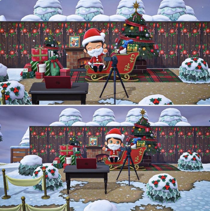 Animal Crossing Christmas Ideas - Pictures with Santa