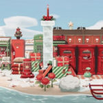 Animal Crossing Christmas Ideas - Beachside Post Office