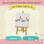 Animal Crossing Christmas Ideas - Lights custom design
