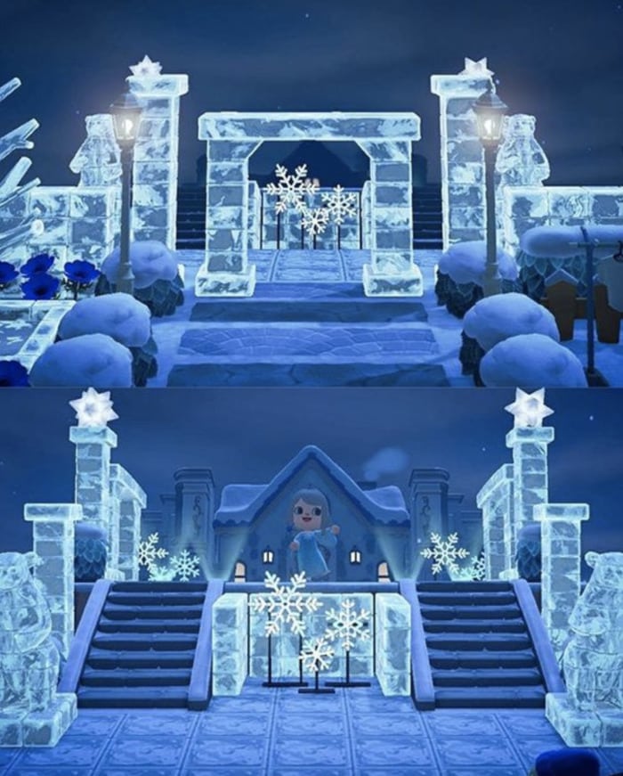 Animal Crossing Christmas Ideas - Frozen Palace