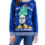 Funny Christmas Sweaters - All is Calm All is Dwight