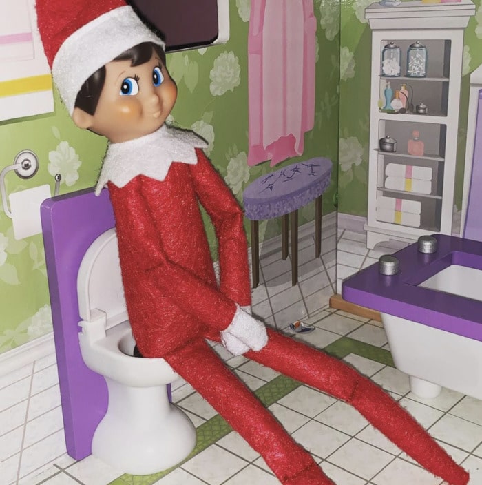 Naughty Elf on the Shelf - pooping