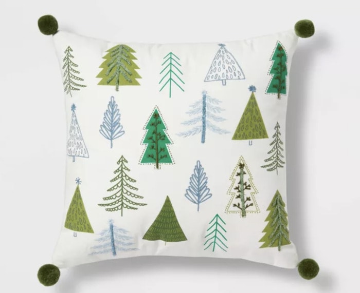 Target Christmas Decorations - trees pillow