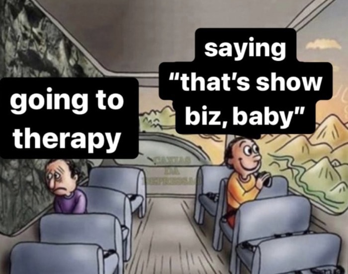 Two Guys on a Bus Meme - therapy