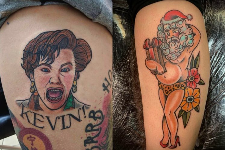 18 Christmas Tattoos You Might Want to Think Twice Before Getting