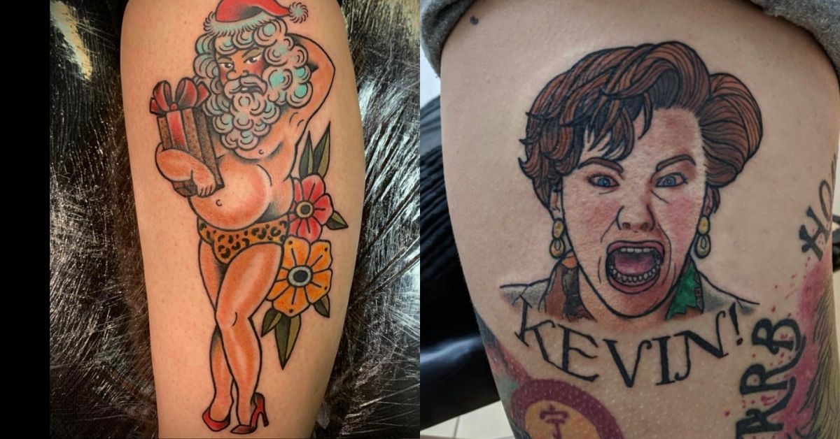 18 Christmas Tattoos That Are A Little Over the Top  Darcy