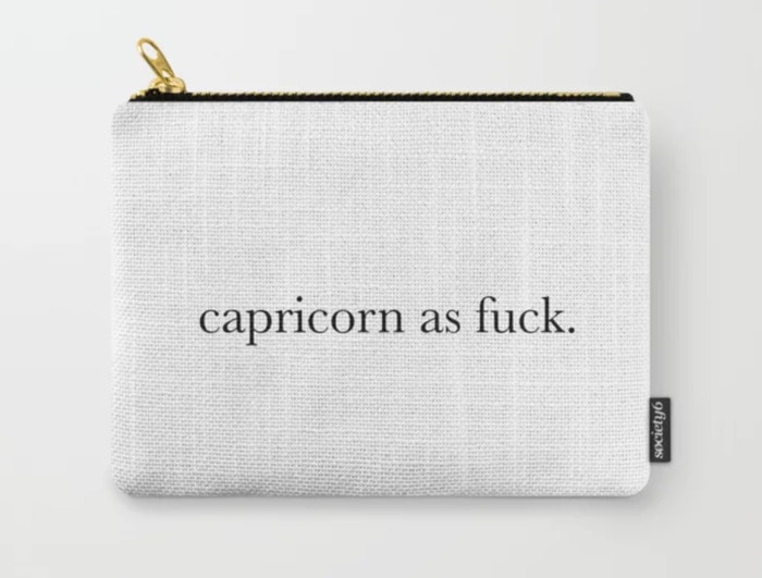 Capricorn Gifts - Capricorn as Fuck Toiletry Bag