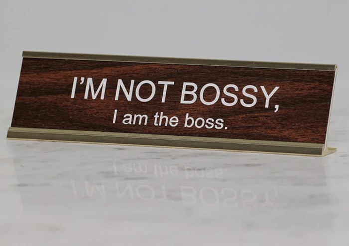Capricorn Gifts - I'm Not Bossy Desk Stand