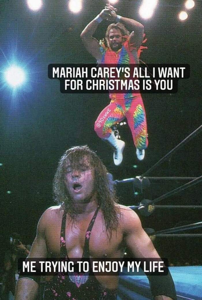 Christmas Memes - all i want for christmas is you wrestling