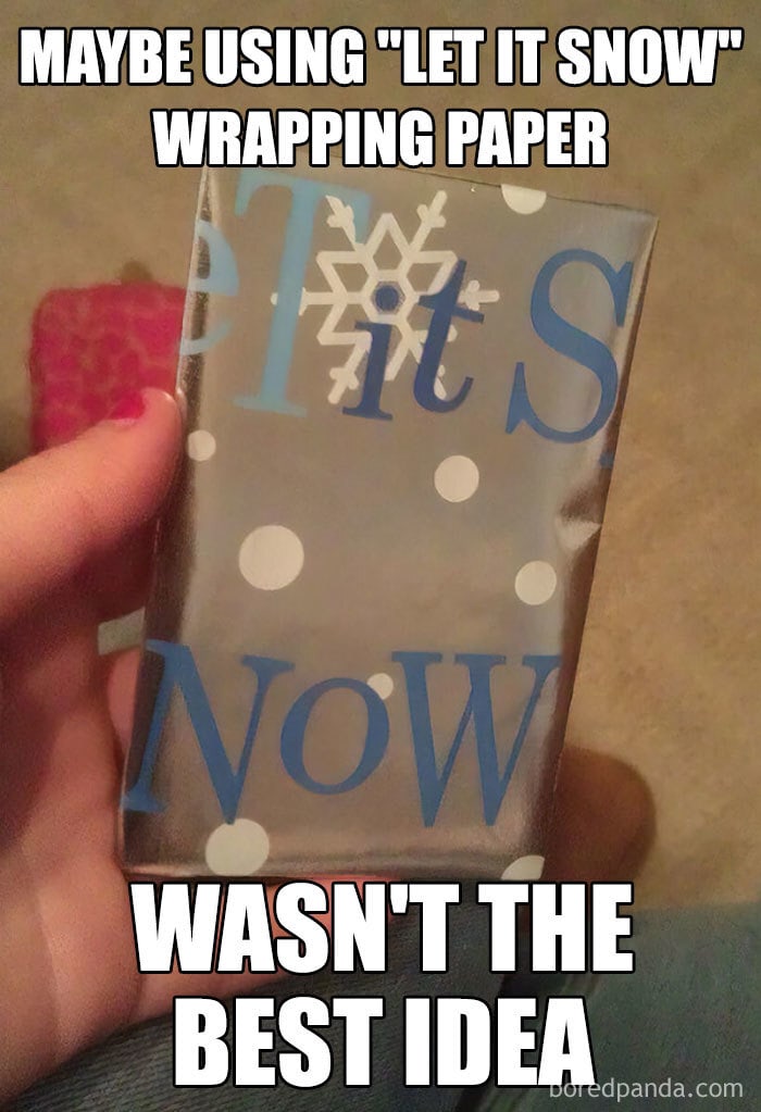 Christmas Memes - let it snow paper