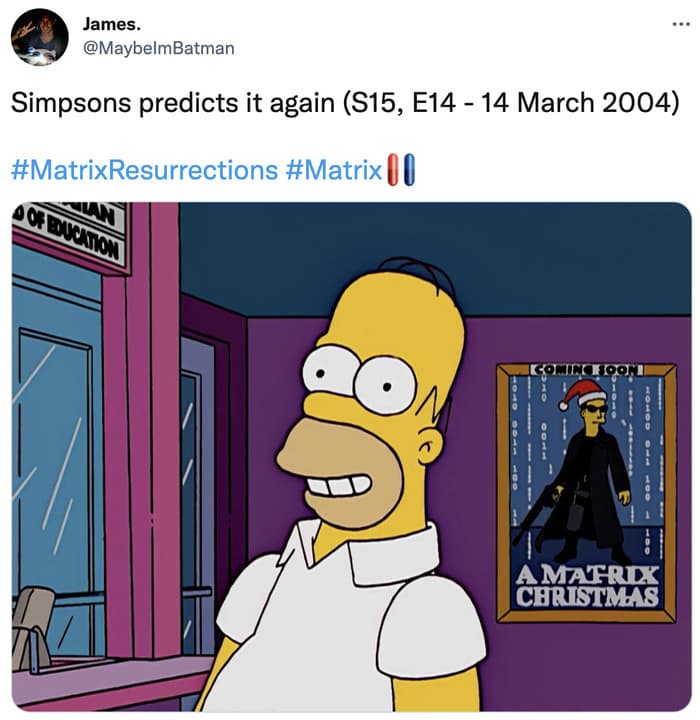 Matrix Resurrections Memes - The Simpsons