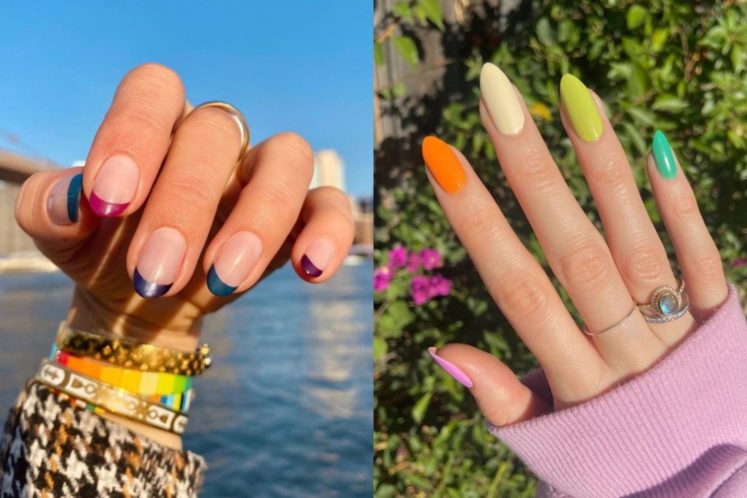 16 Skittle Nail Ideas To Bring the Rainbow to Your Fingertips