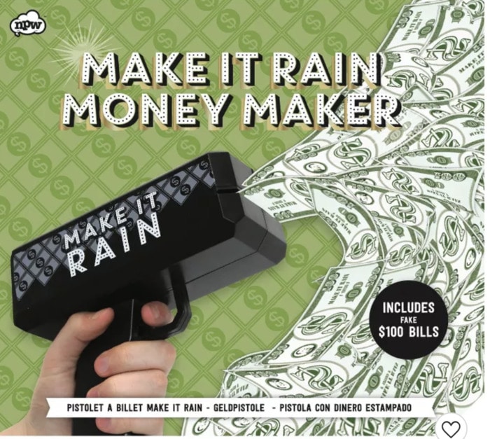 White Elephant Gift Ideas - Make it Rain Money Maker