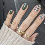 Winter Nails - mimatched green