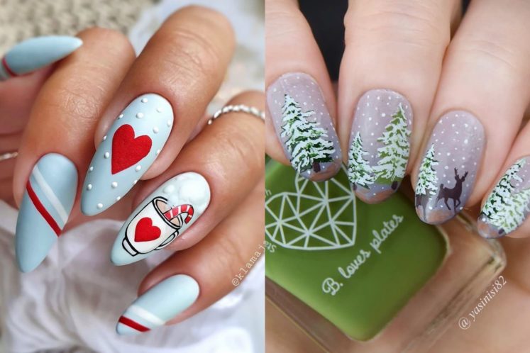 24 Winter Nail Designs to Rock In Your Fingerless Gloves