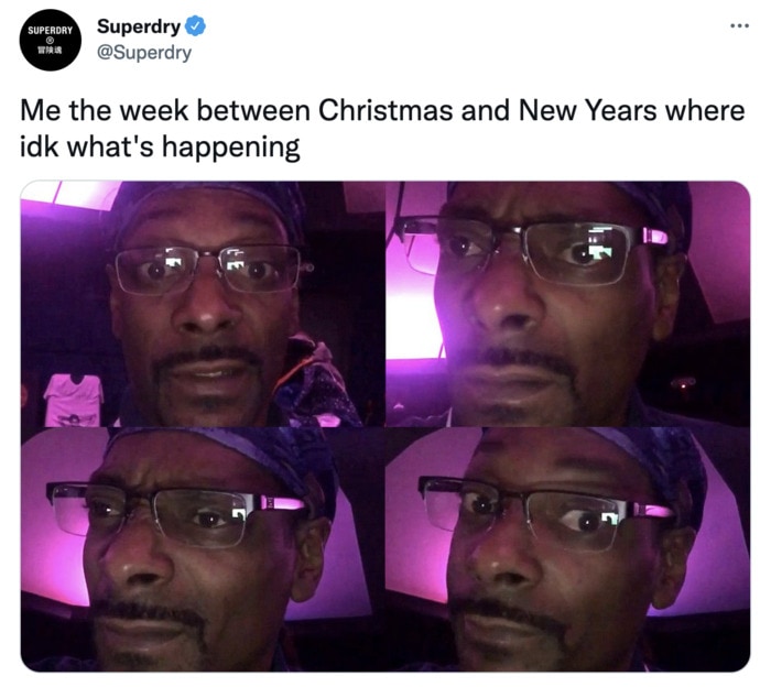 Days Between Christmas and New Years Memes - Snoop Dogg