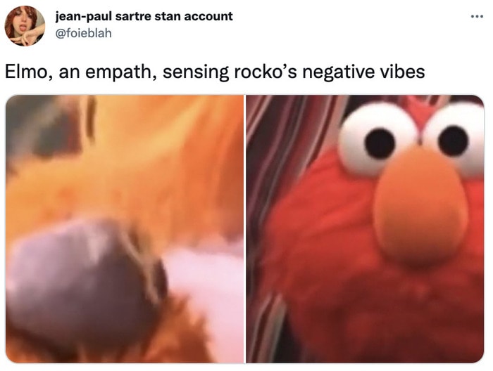 Elmo Rocco Memes - rocco negative vibes
