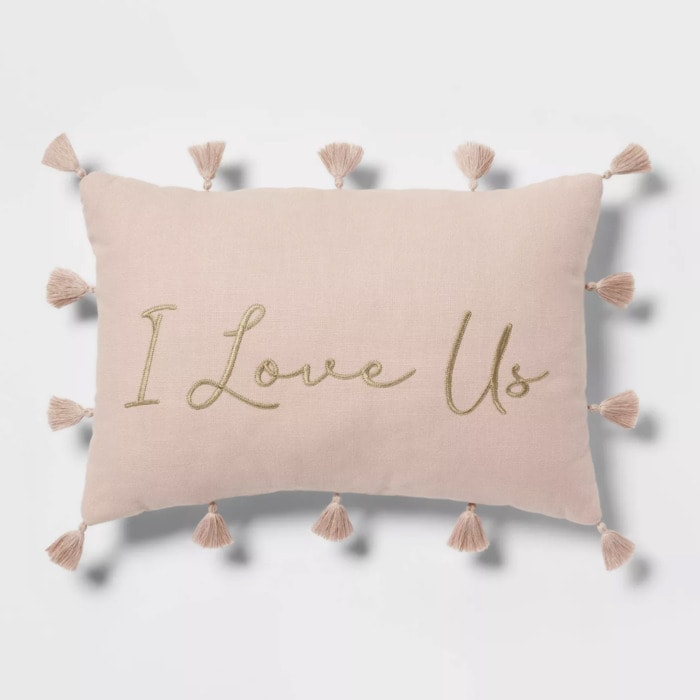 Target Valentine's Day 2022 - I love us tassle throw pillow