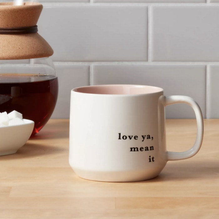 Target Valentine's Day 2022 - love you, mean it mug